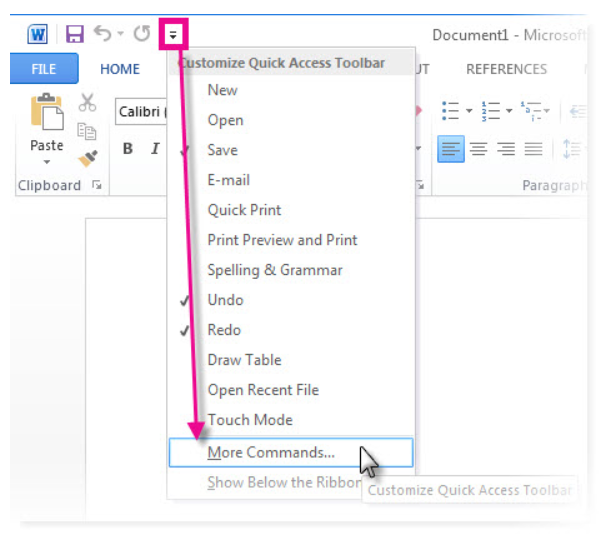 customize excel shortcut keys