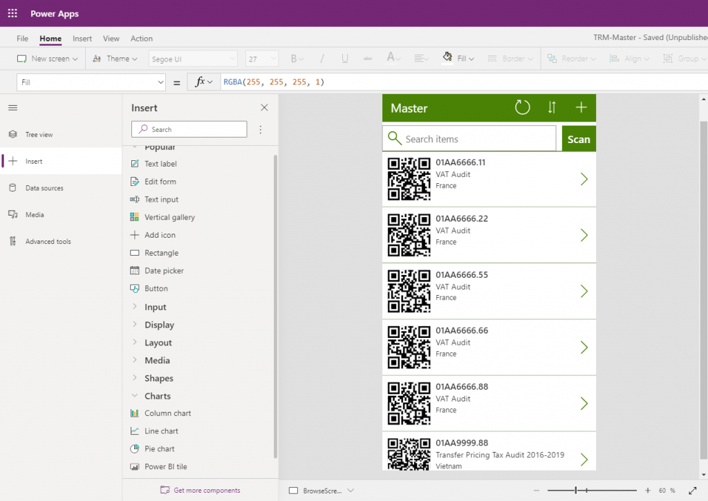 Powerapps dataxan