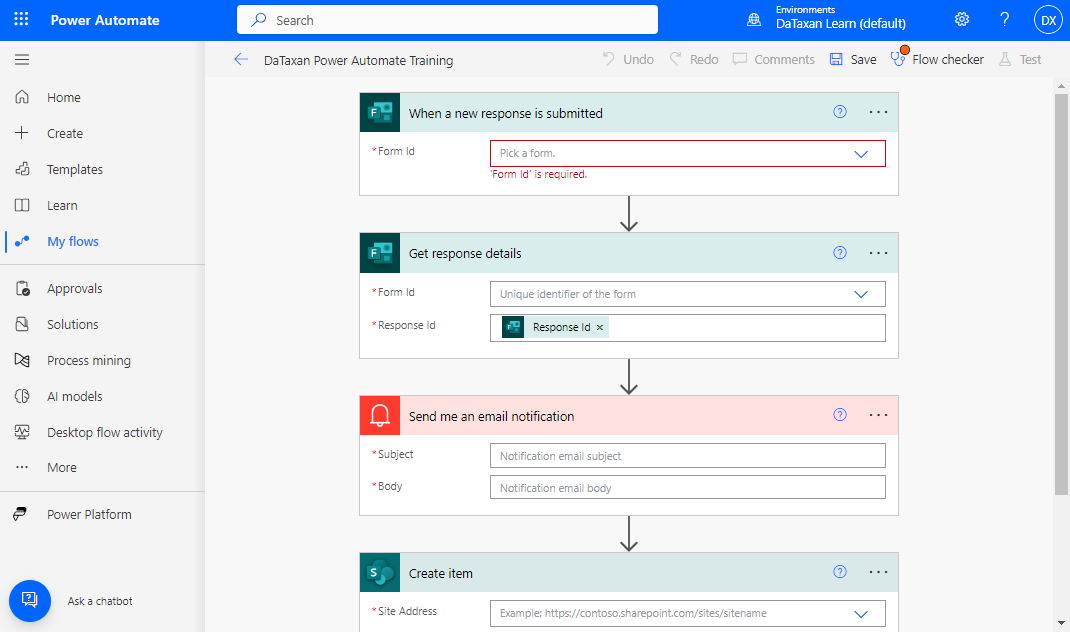 Khóa học Power Automate Zero to HERO DaTaxan