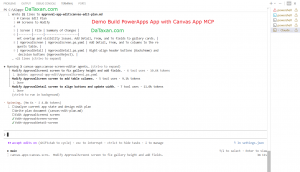 Build App with AI - Canvas App Authoring MCP